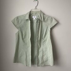 Ann Taylor Light Green Blouse